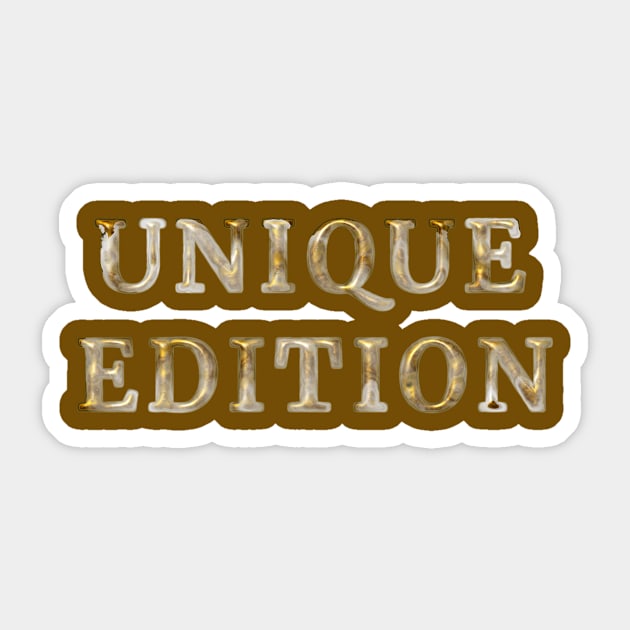 unique brown edition Sticker by desingmari